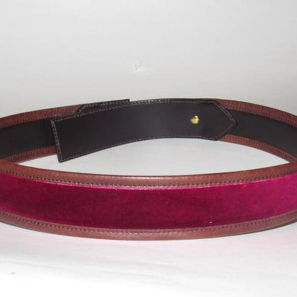 Gucci Equestrian Brown Burgundy Velvet Studded - Picture 3 of 8